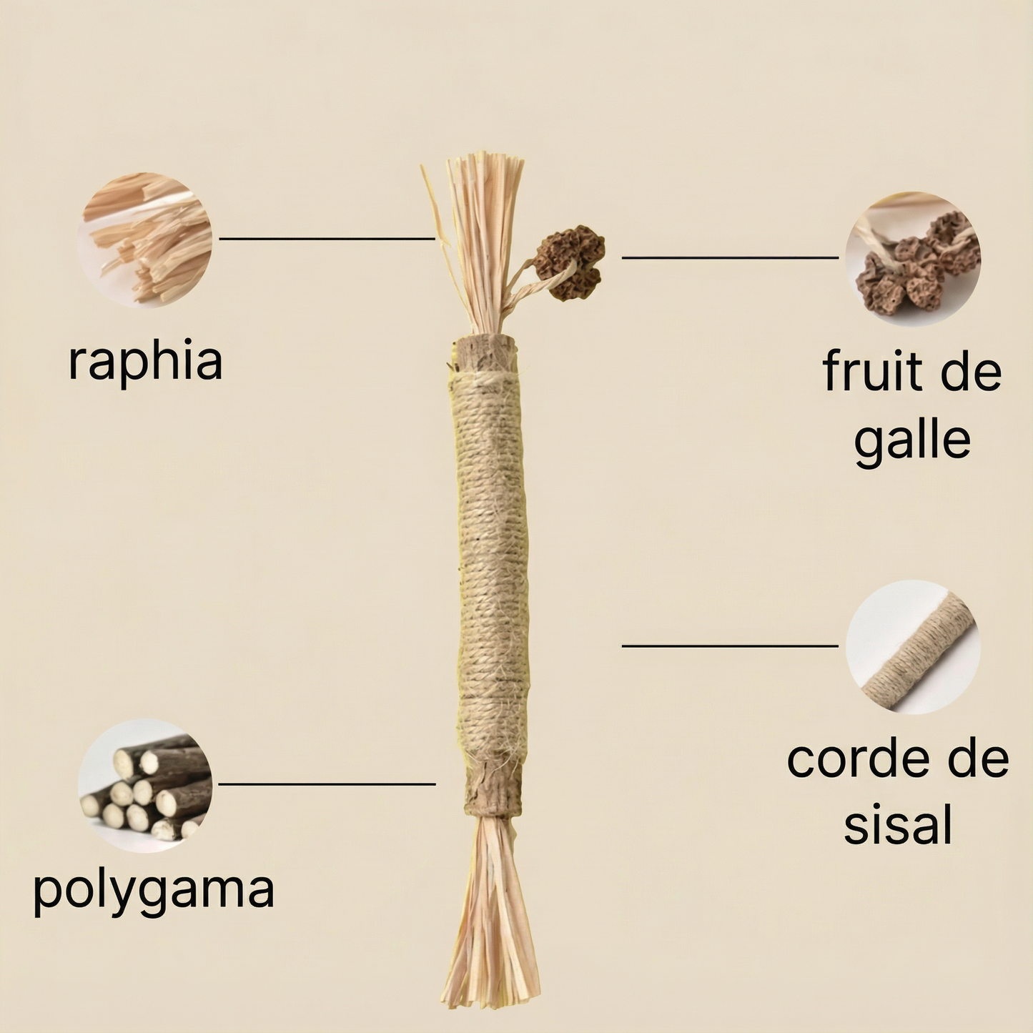 Purek™ – Bâtonnets dentaires naturels pour chats