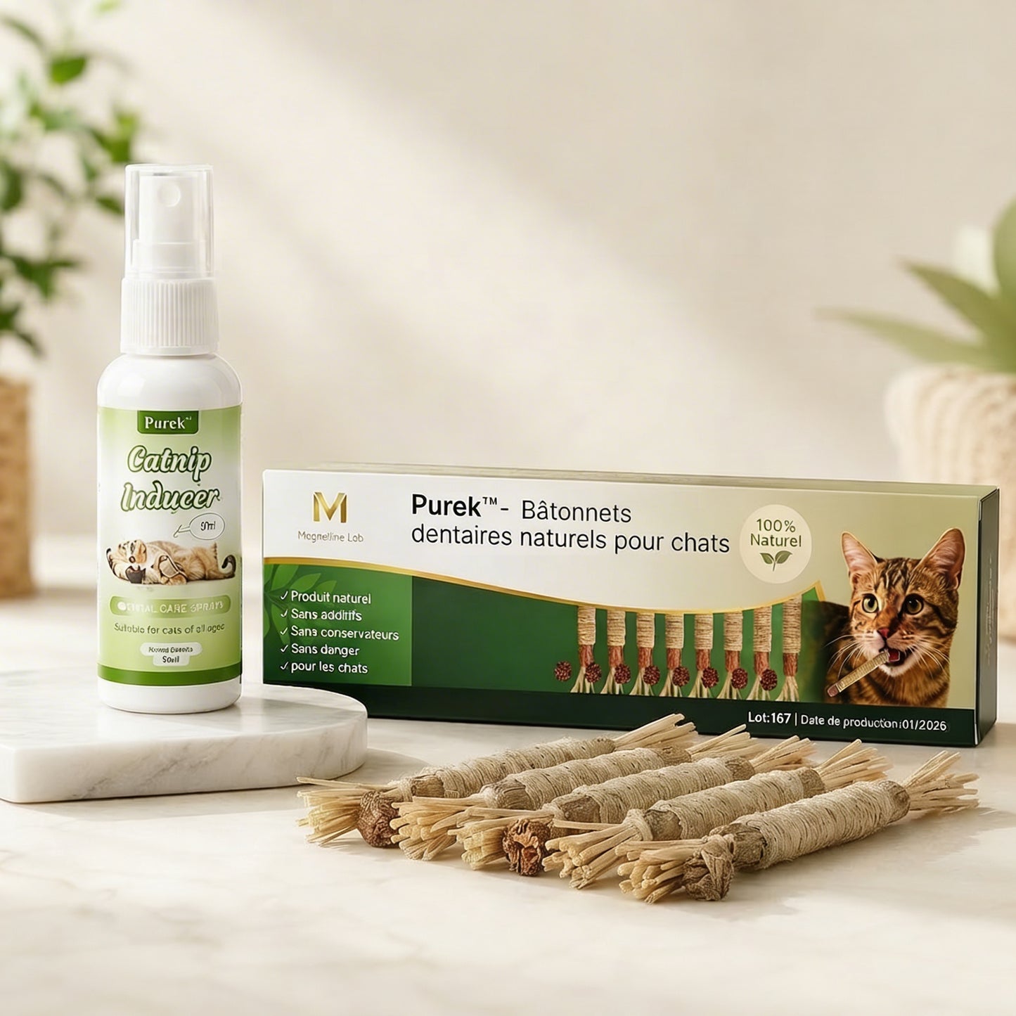 Purek™ – Kit dentaire naturel pour chat