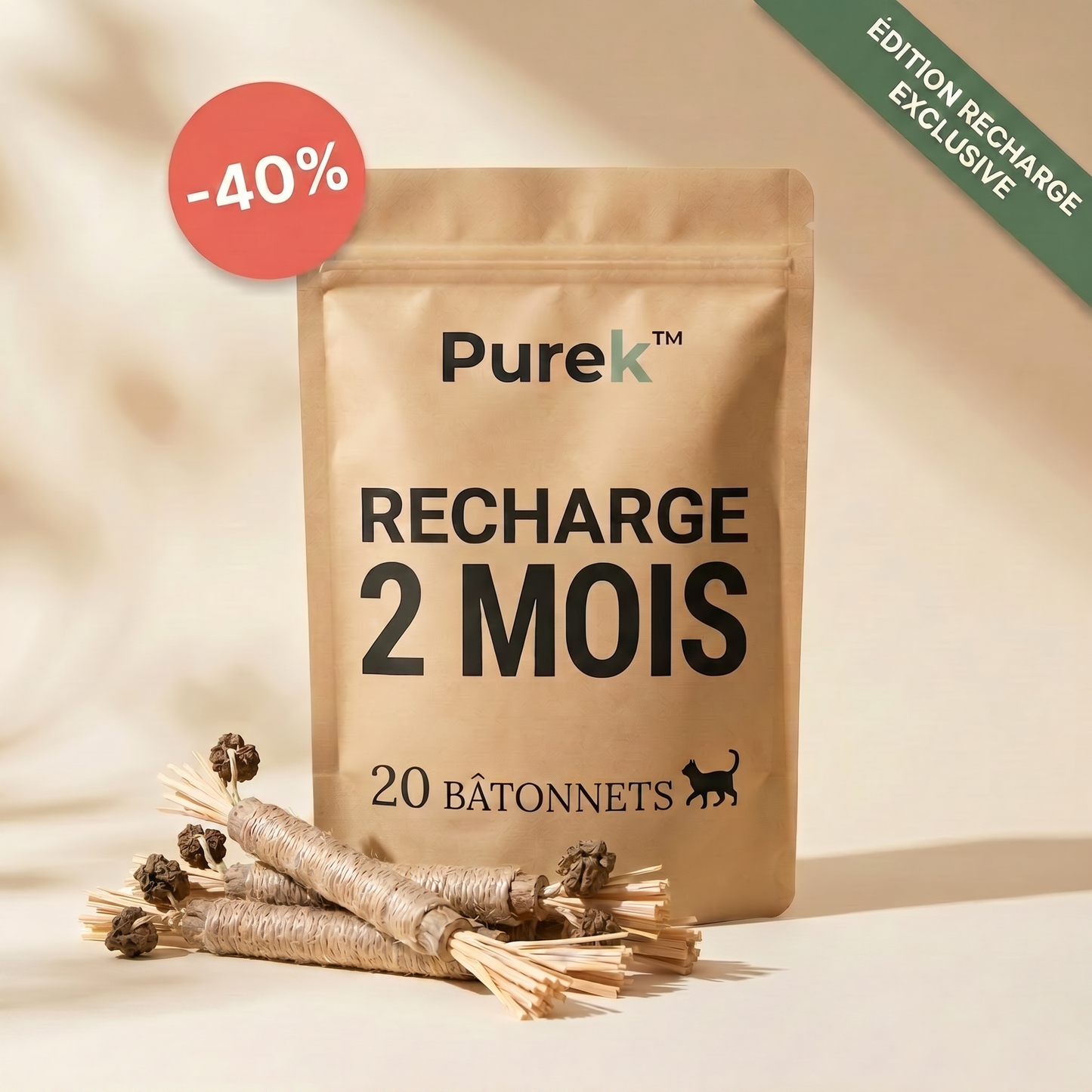 Recharge 2 mois — 20 bâtonnets